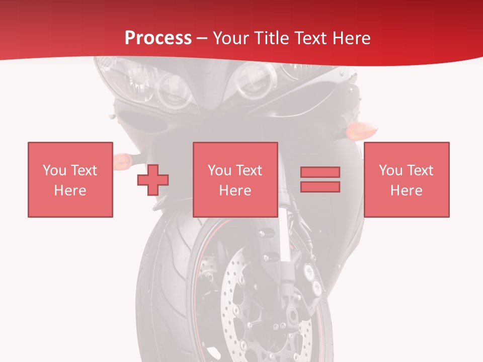 Isolated Motorsport Power PowerPoint Template