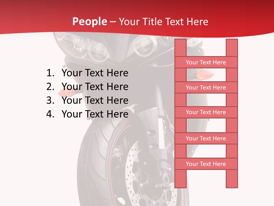 Isolated Motorsport Power PowerPoint Template