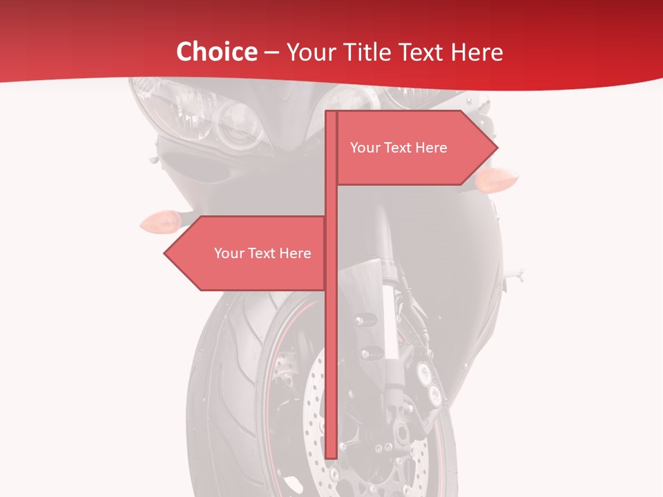 Isolated Motorsport Power PowerPoint Template