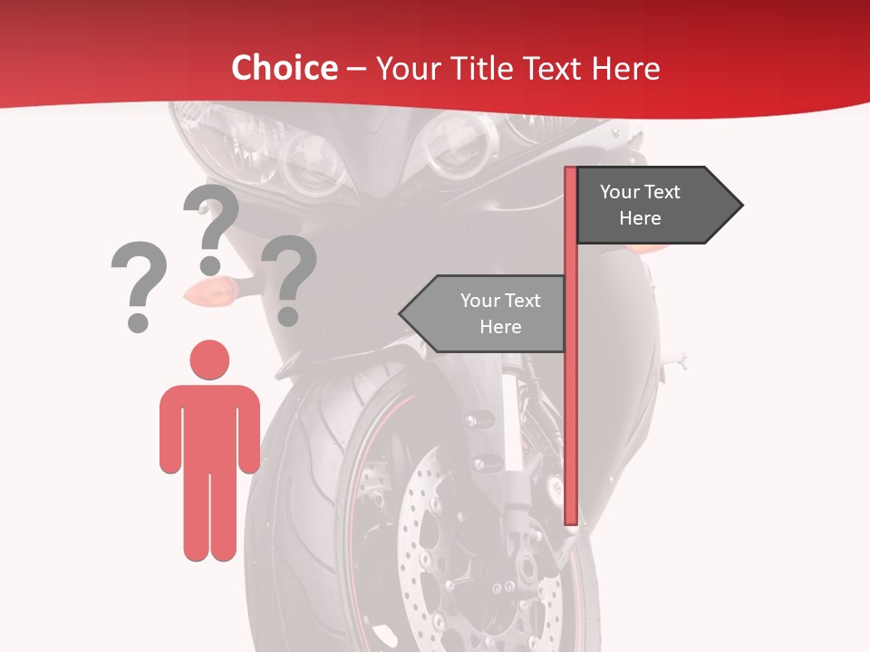 Isolated Motorsport Power PowerPoint Template