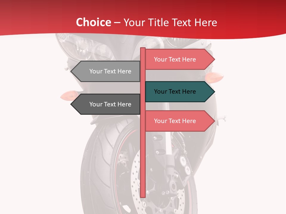 Isolated Motorsport Power PowerPoint Template