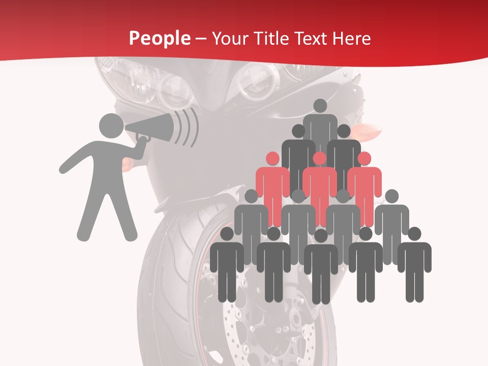 Isolated Motorsport Power PowerPoint Template