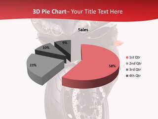 Isolated Motorsport Power PowerPoint Template