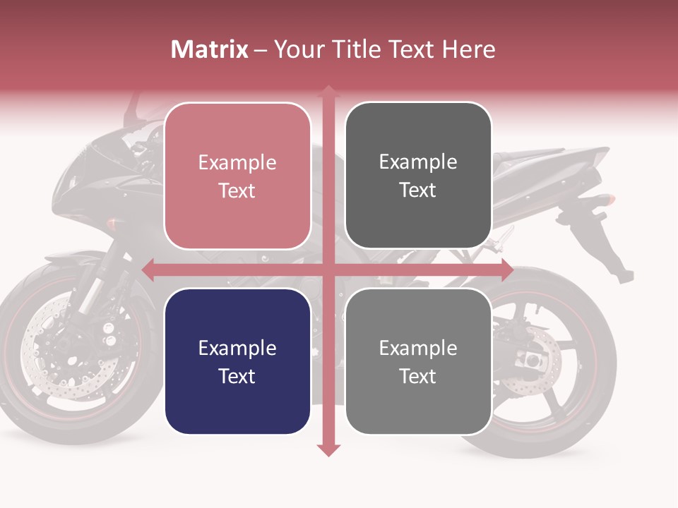 Power Motorcycle Wheel PowerPoint Template