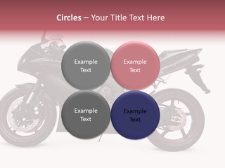 Power Motorcycle Wheel PowerPoint Template