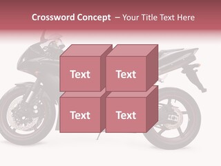 Power Motorcycle Wheel PowerPoint Template