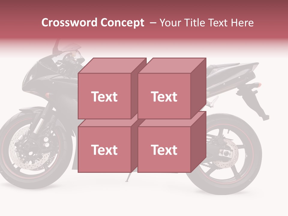 Power Motorcycle Wheel PowerPoint Template