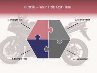 Power Motorcycle Wheel PowerPoint Template