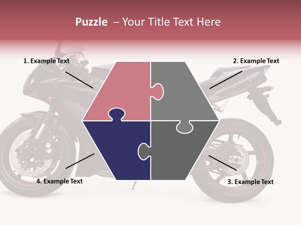 Power Motorcycle Wheel PowerPoint Template