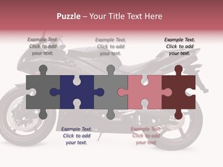 Power Motorcycle Wheel PowerPoint Template