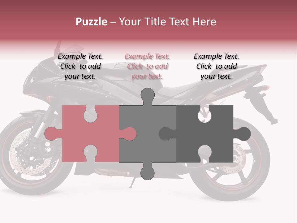 Power Motorcycle Wheel PowerPoint Template