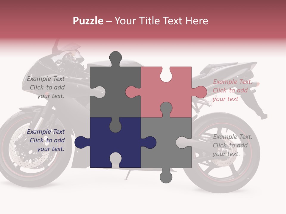 Power Motorcycle Wheel PowerPoint Template
