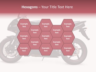 Power Motorcycle Wheel PowerPoint Template