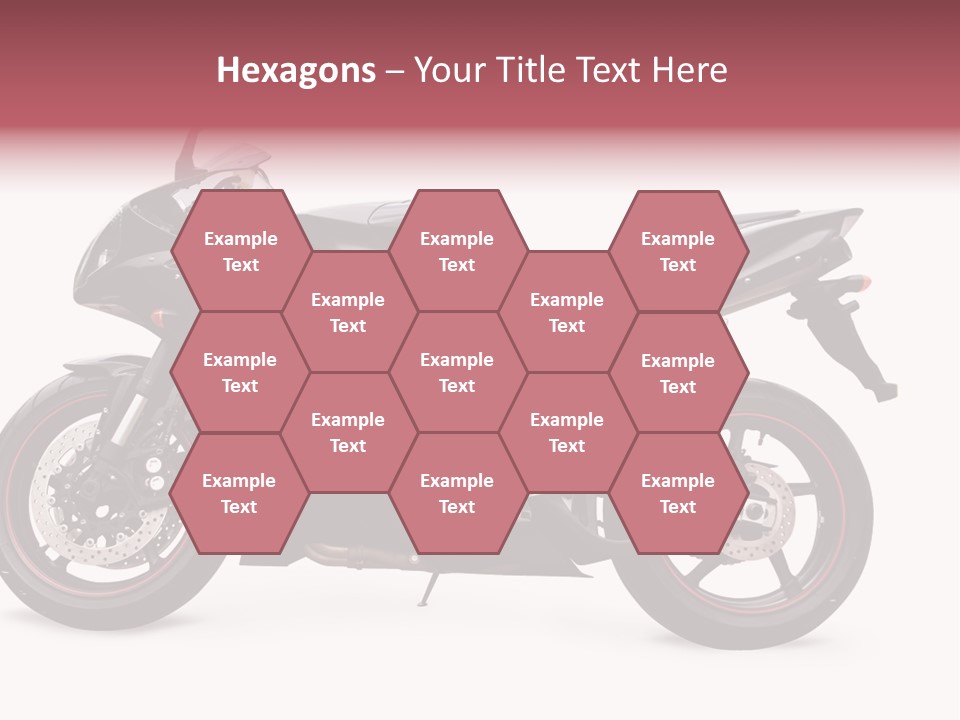 Power Motorcycle Wheel PowerPoint Template