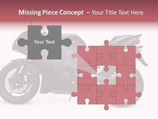 Power Motorcycle Wheel PowerPoint Template