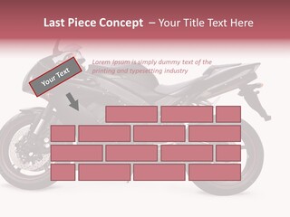 Power Motorcycle Wheel PowerPoint Template