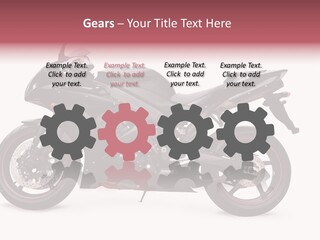 Power Motorcycle Wheel PowerPoint Template