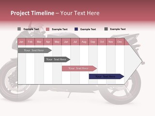 Power Motorcycle Wheel PowerPoint Template