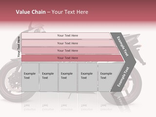 Power Motorcycle Wheel PowerPoint Template