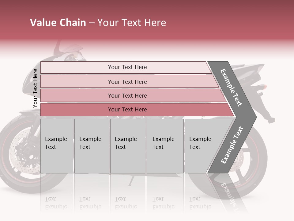 Power Motorcycle Wheel PowerPoint Template