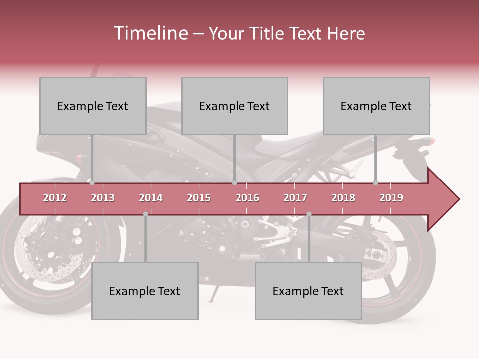 Power Motorcycle Wheel PowerPoint Template