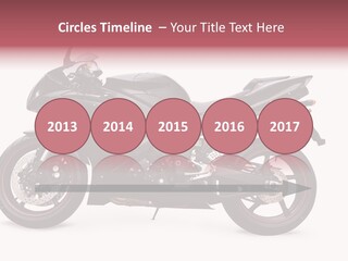 Power Motorcycle Wheel PowerPoint Template