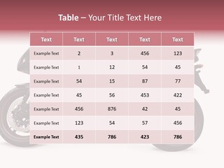 Power Motorcycle Wheel PowerPoint Template
