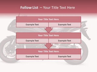 Power Motorcycle Wheel PowerPoint Template