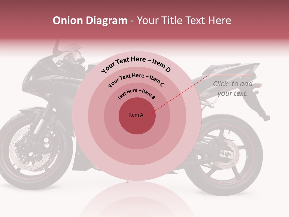 Power Motorcycle Wheel PowerPoint Template