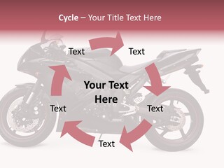 Power Motorcycle Wheel PowerPoint Template