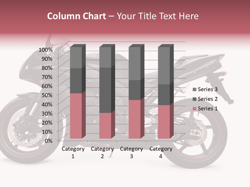 Power Motorcycle Wheel PowerPoint Template