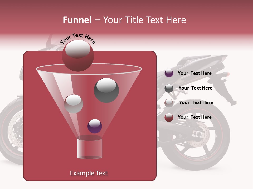 Power Motorcycle Wheel PowerPoint Template