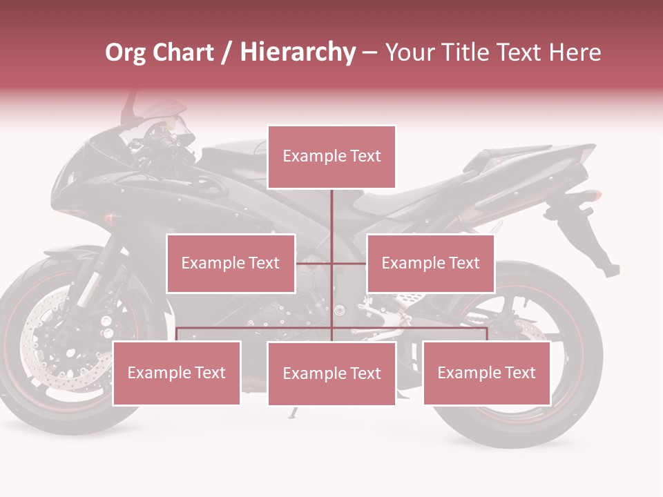 Power Motorcycle Wheel PowerPoint Template