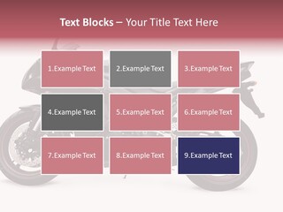 Power Motorcycle Wheel PowerPoint Template