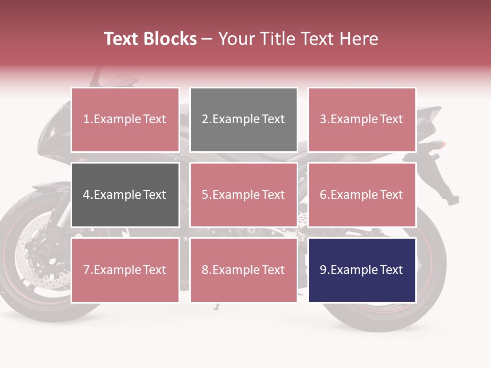 Power Motorcycle Wheel PowerPoint Template