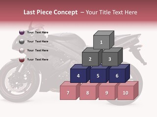Power Motorcycle Wheel PowerPoint Template