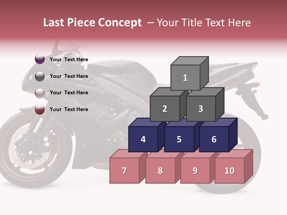 Power Motorcycle Wheel PowerPoint Template