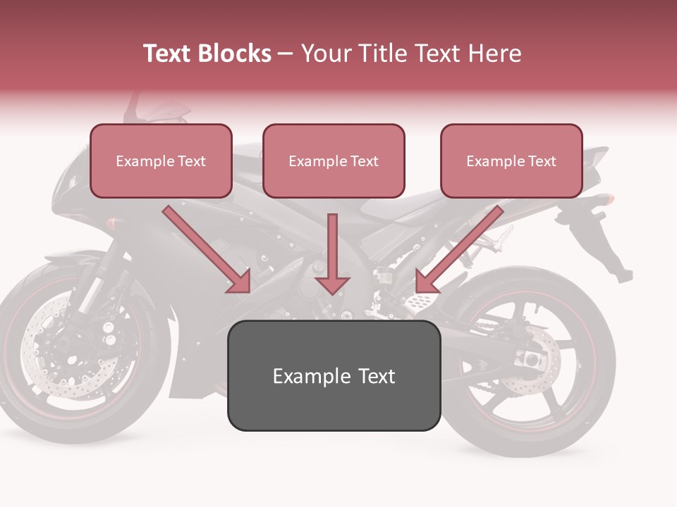 Power Motorcycle Wheel PowerPoint Template