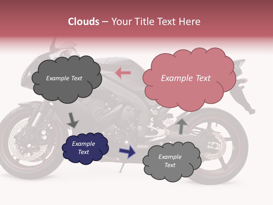 Power Motorcycle Wheel PowerPoint Template