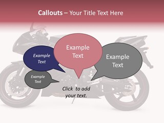 Power Motorcycle Wheel PowerPoint Template