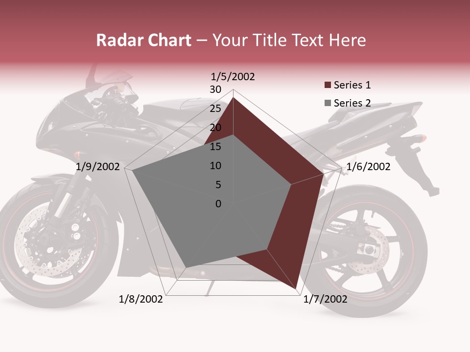 Power Motorcycle Wheel PowerPoint Template
