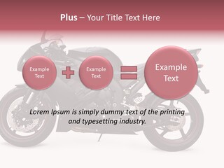 Power Motorcycle Wheel PowerPoint Template