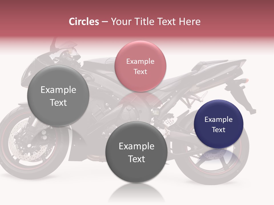 Power Motorcycle Wheel PowerPoint Template
