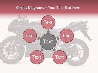 Power Motorcycle Wheel PowerPoint Template