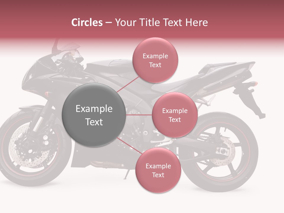 Power Motorcycle Wheel PowerPoint Template