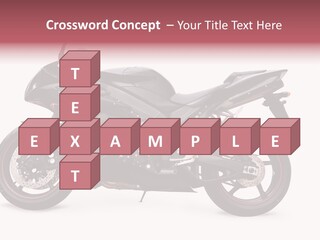 Power Motorcycle Wheel PowerPoint Template