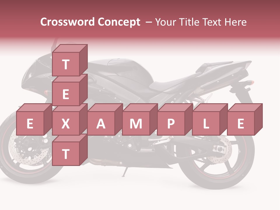 Power Motorcycle Wheel PowerPoint Template