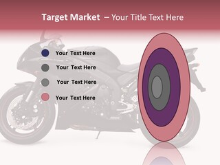 Power Motorcycle Wheel PowerPoint Template