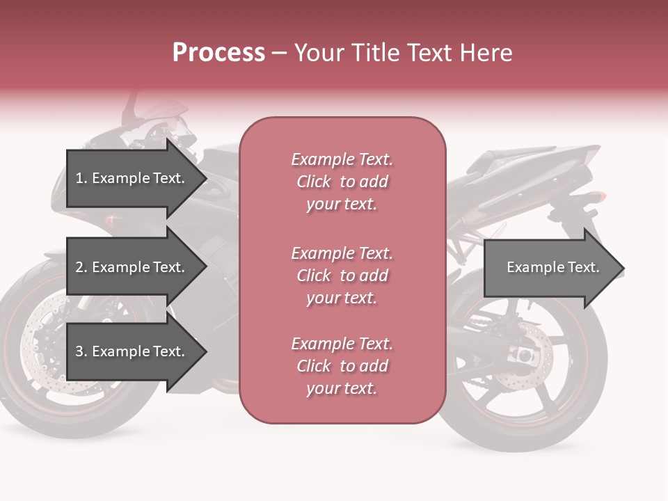 Power Motorcycle Wheel PowerPoint Template