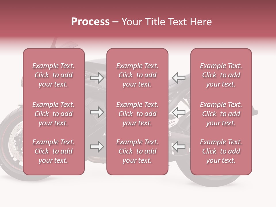 Power Motorcycle Wheel PowerPoint Template
